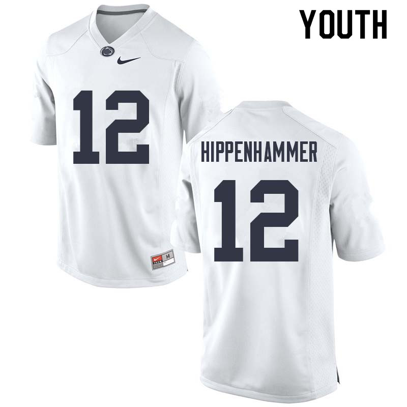 NCAA Nike Youth Penn State Nittany Lions Mac Hippenhammer #12 College Football Authentic White Stitched Jersey MZV0798XL